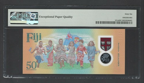 Fiji 50 Dollars 2020 P121a "Commemorative" Uncirculated Grade 66 - Picture 2 of 2