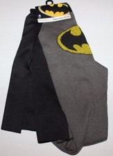 1 Pair Authentic Bioworld Batman Knee High CAPE Costume Socks