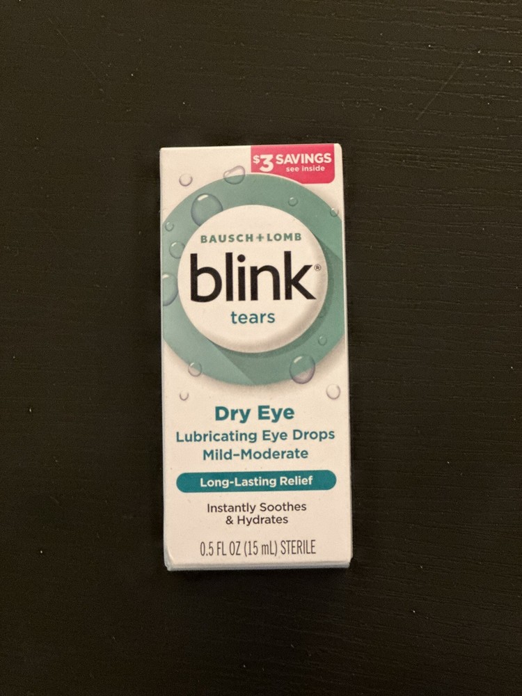 Blink Tears Lubricating Eye Drops For Mild Moderate Dry Eye 0.5 Fl Oz