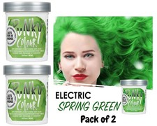 Jerome Russell PUNKY COLOUR Semi Permanent Hair Color - Spring Green  2 Packs 