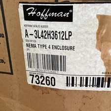 HOUSTON STOCK NEW HOFFMAN A-3L42H3612LP ELECTRICAL ENCLOSURE SINGLE DOOR NEMA 4