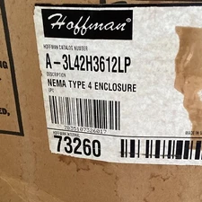 HOUSTON STOCK NEW HOFFMAN A-3L42H3612LP ELECTRICAL ENCLOSURE SINGLE DOOR NEMA 4