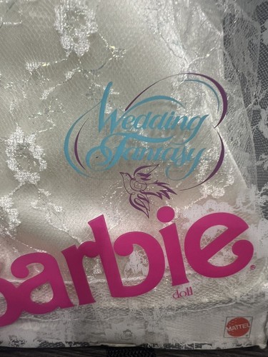 Mattel Wedding Fantasy Barbie African American Doll Satin Lace 1989 Vintage - Picture 8 of 9