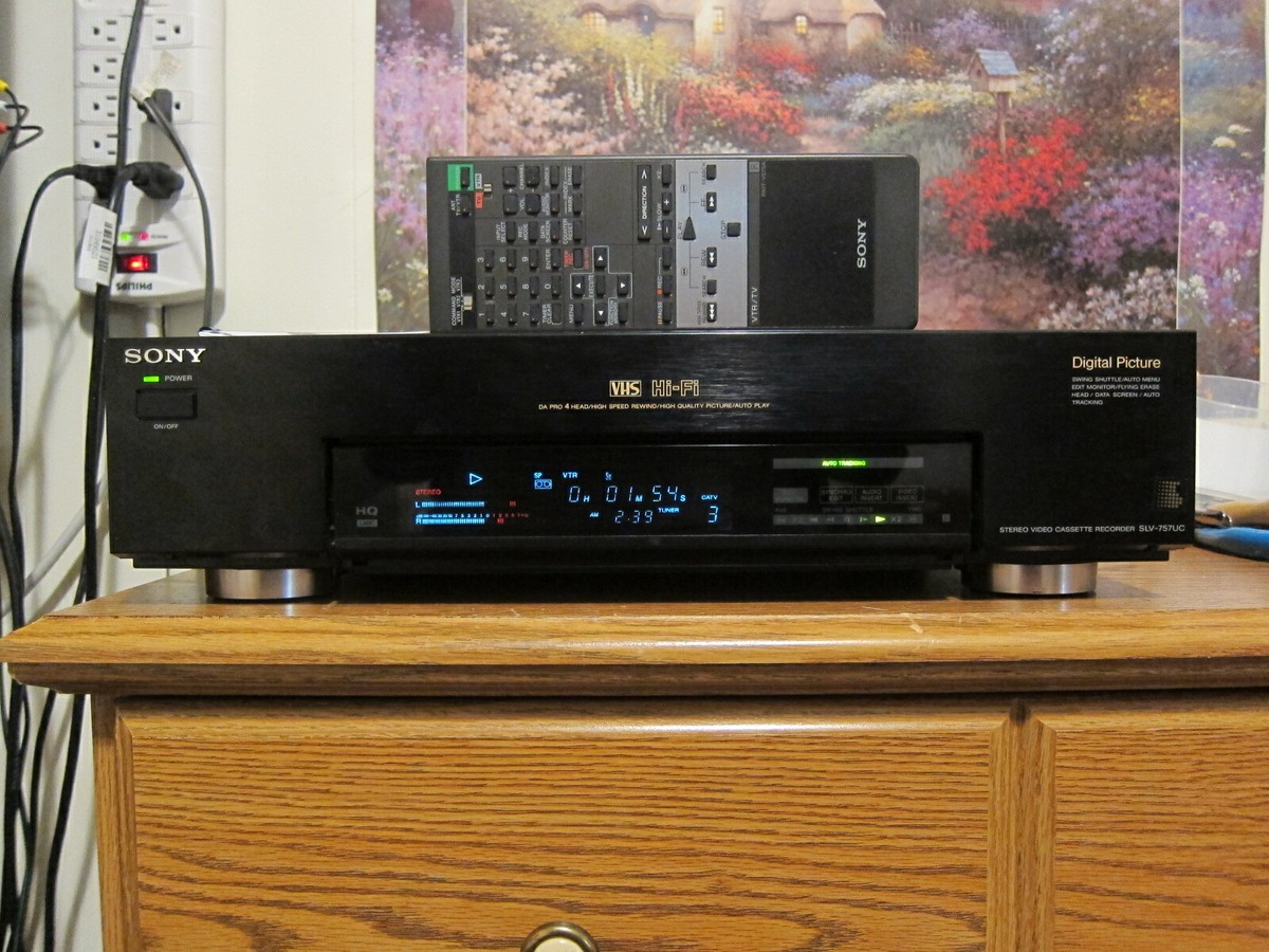 Sony SLV-757UC DA Pro 4Head HiFi VCR VHS with remote | eBay