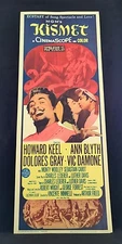 Original 1962 MGM KISMET Movie Poster 14 x 36 - Stunning condition!