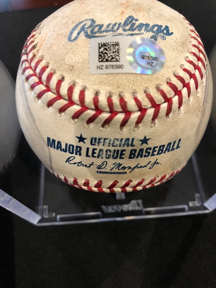 David Ortiz MLB Game Used Autographed Ball 9/20/15 Boston vs Toronto - Image 4 of 4