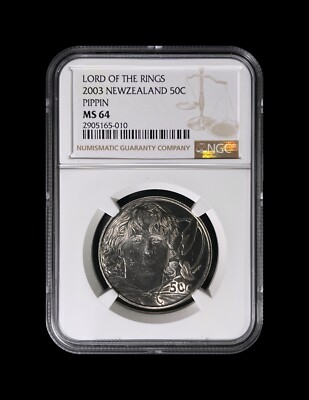 NEW ZEALAND. 2003, 50 Cents - NGC MS64 - Lord of the Rings