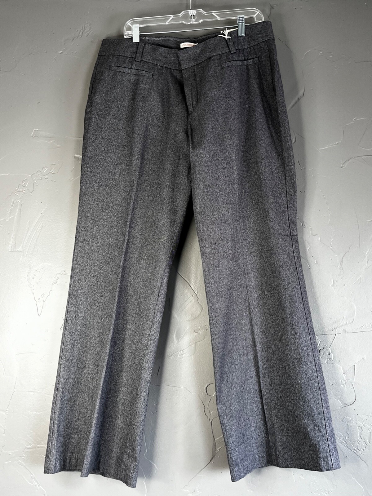 Dockers Women's Size 16M Gray High-Waist Wide Legged Pants Trousers NWT