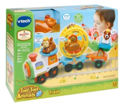 Vtech Toot-Toot Tiere Zug Spielen Lieder Motorik lernen Kinder Mitziehen