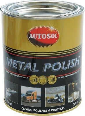 Autosol Solvol Chrome Metal Aluminium Cleaner Polish 750ml Tin - Original & Best - Afbeelding 1 van 1