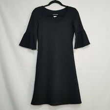 Kokoon Mod Squad bell sleeves lace dress black size S A line mini made in USA