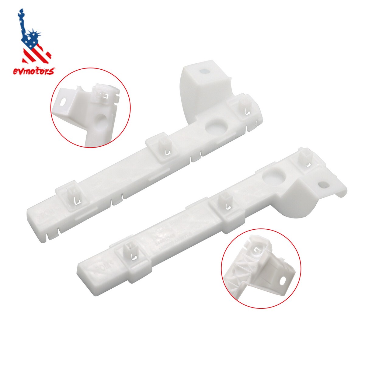 Supports De Pare-chocs Avant Pour Mitsubishi Lancer 2008-2017 – Pack De 2 Pièces