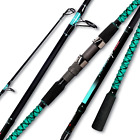 Surf Spinning Rod Travel 2/3/4Pc Carbon Fiber Saltwater Fishing Pole 9/10/12/13'