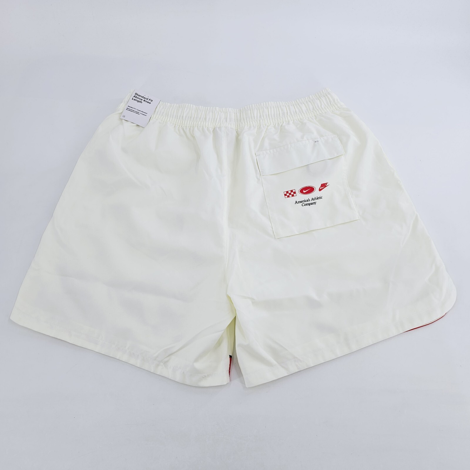 OFF WHITE X NIKE Pantaloncini Nike Sportwear NSW Woven Flow Americana da uomo X LARGE XL bianco avorio NUOVI