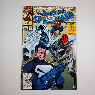 Marvel Comics The Amazing Spider-Man #355 NM Punisher Moon Knight Nova