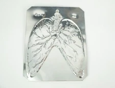 Lungs Ex-Voto Tama/Tamata, Milagro, Solid 925.Sterling Silver