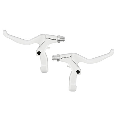 Fahrrad Bremshebel Set weiß Promax Bremsgriff 3-4 Finger V-Bremse Cantilver