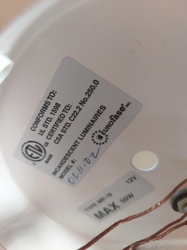 Eurofase Lighting Mono light MR16 bulb  Complete with glass and bulb - Image 2 of 4