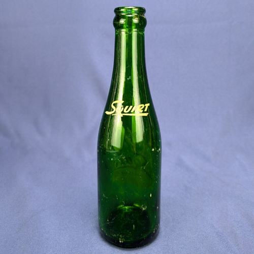 Vintage 1957 Squirt Soda 7oz Soda Pop Green Glass Duraglas Bottle - Picture 3 of 6