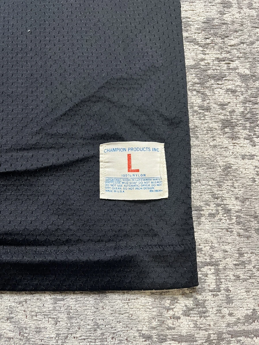 Vintage 60s Champion Products Inc. Football Jersey Black Size Large CUT SLEEVES