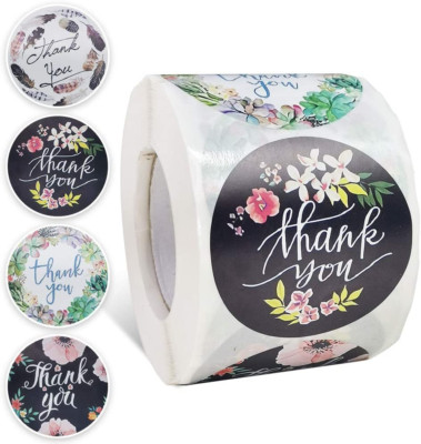 NANSSY 500 Pcs 2 Inch Thank You Stickers, Thank You Stickers Roll, Thank You Lab