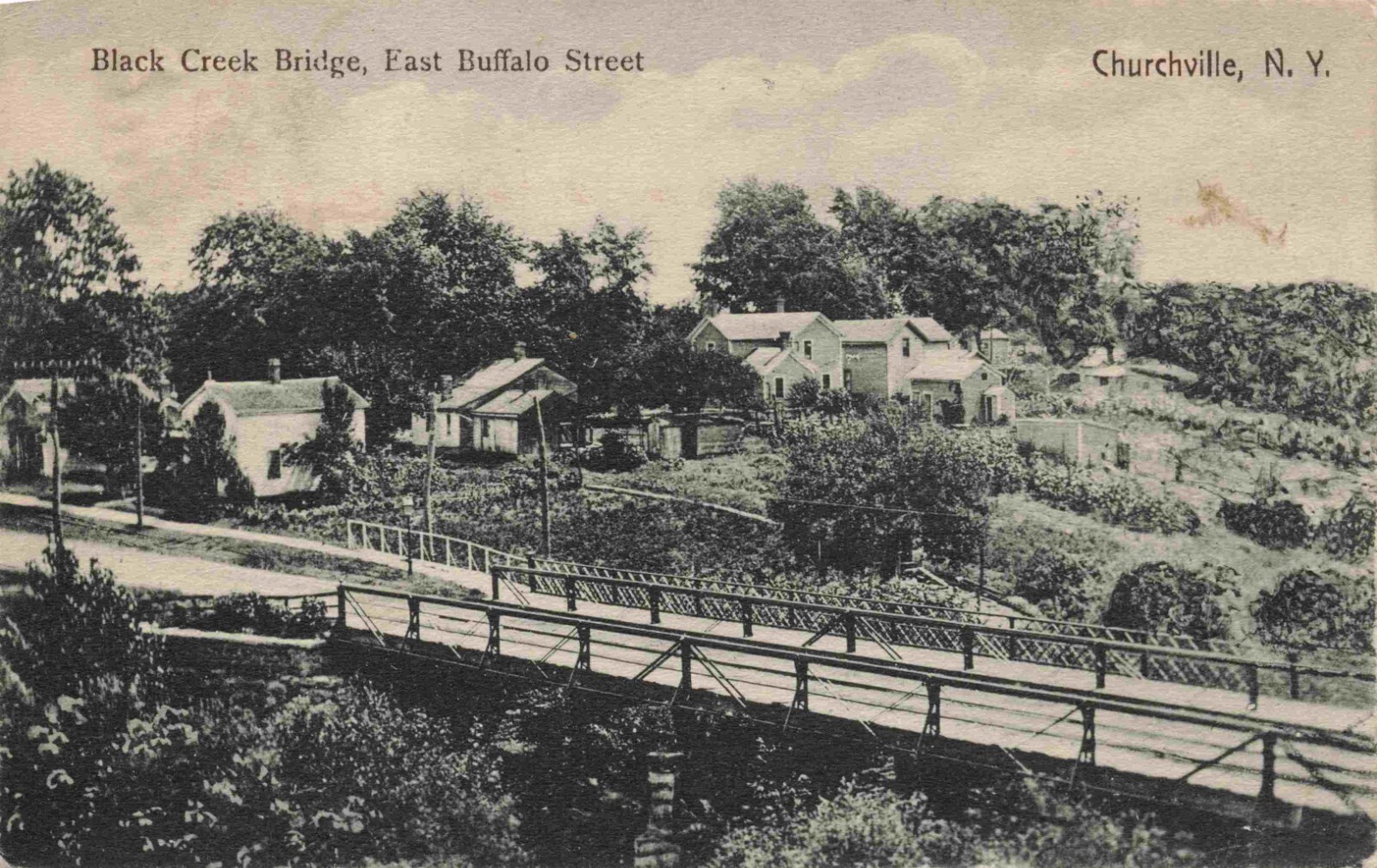 The Black Creek Bridge, East Buffalo Street, Churchville, New York NY