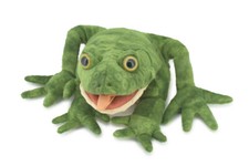 Green Frog Hand Puppet, Soft Plush Frog, Stuffed Animal Toy, Gift, 18" FM37 B415
