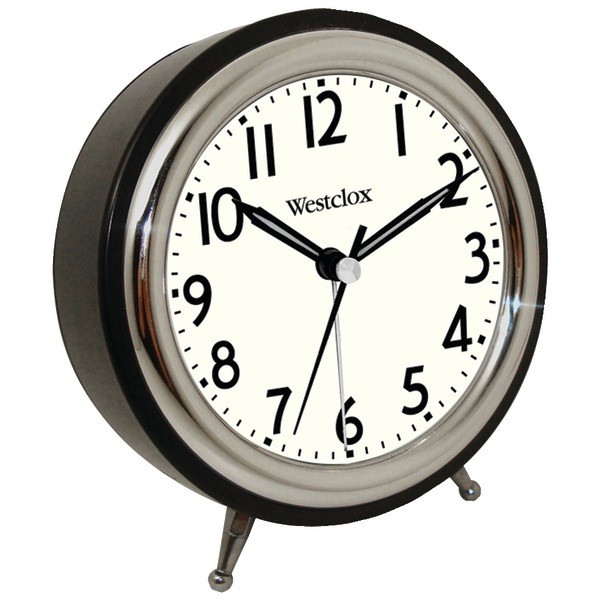 Westclox Classic Quartz Alarm Clock Black for sale online eBay
