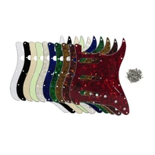 US Standard ST SSS Guitar Pickguard 11 Holes Scratch Plate & Screws fit FD ST