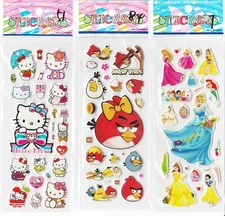 3 Different Sheets, 3D Puffy Stickers, Children Stickers Kids Gift