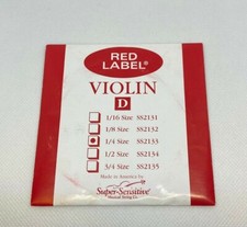 Super Sensitive Red Label Violin String D 1/4 Size SS2133