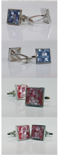 Men Cufflinks Vintage Shirt Suit Cuff Links Jewelry Rhinestone Classic Fashion - Picture 3 of 4