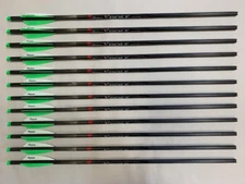 12 Victory Archery XBolt 20" Carbon Halfmoon Crossbow Arrow Bolts Dozen