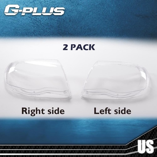 Clear Headlight Replacement Lens Left+Right Fit For 2005-2011 Toyota Tacoma - Picture 4 of 11