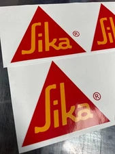2x Sika Logo Sticker for Vehicle Vinyl Sticker Tradespeople