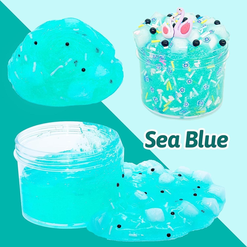 Jelly Cube Clear Slime Kit 8 Pack for Kids, Crunchy Slime, Stress Relief Toy, Pa - 第 6/12 張圖片