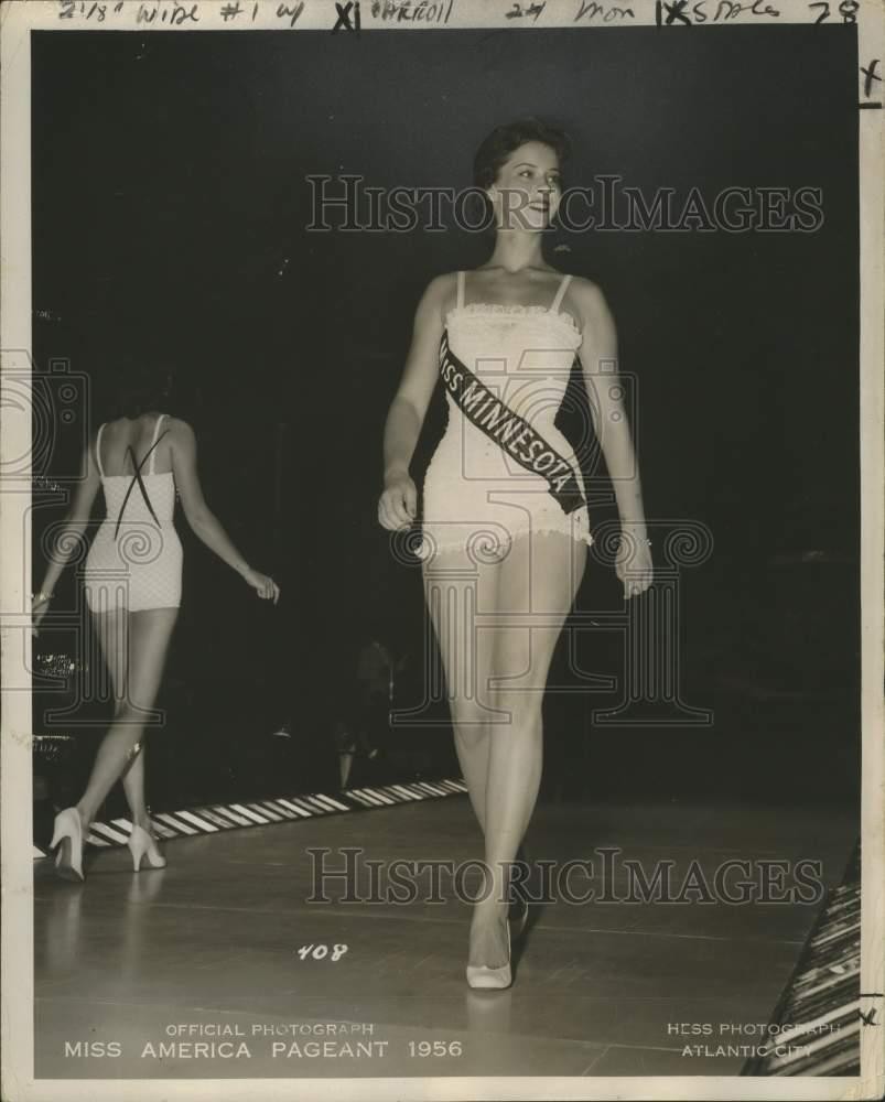 1977 Press Photo Mrs. Roger Carroll when she competed as Miss Minnesota in 1956