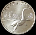 LOCH NESS MONSTER SILVER 2 OZ 999 FINE ROUND INTAGLIO MINT CRYPTOZOOLOGY