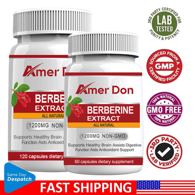 Berberine Naturally Sourced Weight Loss Control Blood Sugar Support Heart Health