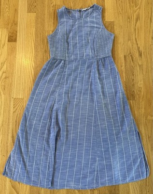 Fat Face Lightweight Blue Striped Dress - Womens Size 10 | eBay