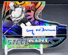 2025 Leaf Metal Legends -  Ulf Nilsson #SB-UN1 - Steel Blades Silver Auto #1/10