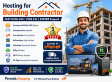 Hosting for Building Contractor SSD SSL Emails Support 15.99/Year