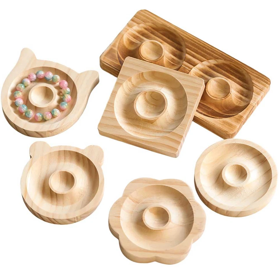 1-3pcs DIY Wooden Beading Design Board Suitable For Jewelry Making Bracelets - Image 2 of 4