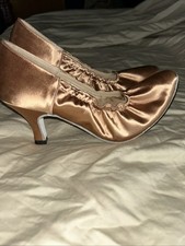 Professional Satin Ballroom Dance Shoes Standard Smooth Pump Celebrity 8.5