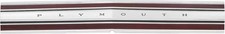 1968 Plymouth Road Runner Trunk Lid Finish Panel Molding Die-cast