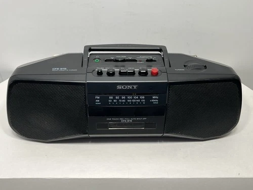 Sony CFS-B15 Boombox AM/FM Radio Cassette- Recorder Tape Player CLEAN NICE