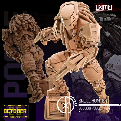 Skullhunter (2 poses available) - 28/32mm - Unit9 - Cyberpunk/science Fiction