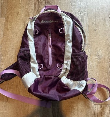 Eddie Bauer EB Traveler 20L Rippac Traveler Pack Stowaway Purple White Backpack
