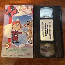 Rudolph the Red-Nosed Reindeer VHS, 1993 - Burl Ives - like new