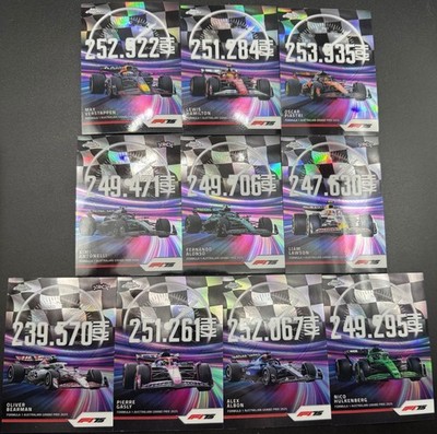 Topps Chrome Formula 1 2025 F1 # 10x TOP SPEED Hamilton Verstappen Kimi Piastri